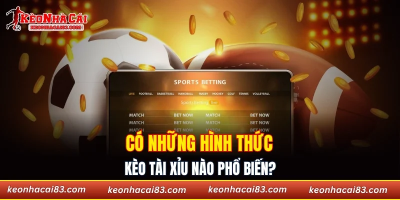 Có những hình thức kèo tài xỉu nào phổ biến?